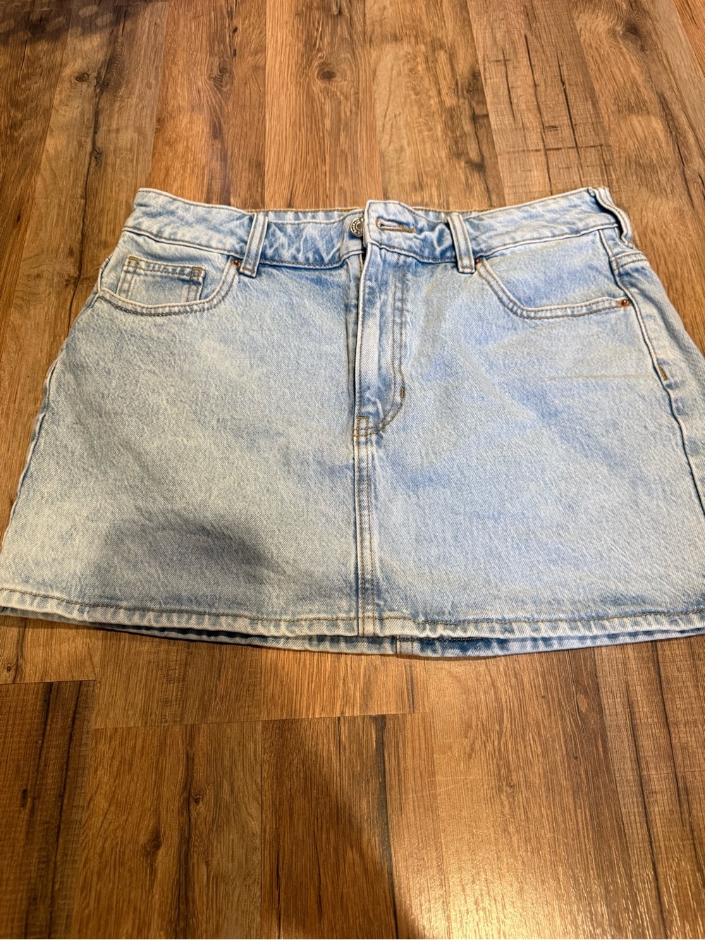 PacSun Light Blue Denim Mini Skirt